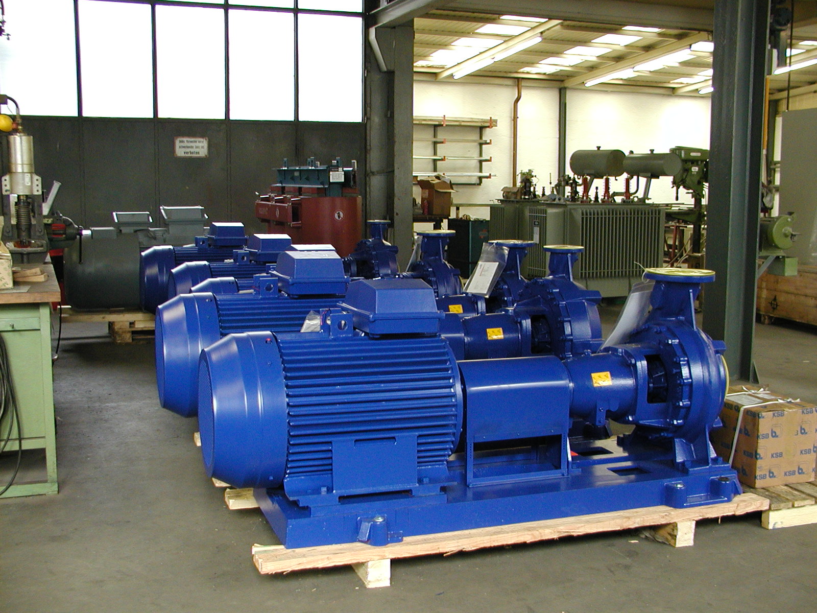 5 x 110 kW – Pumpen für KSB-Export